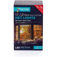Premier 1.7m x 1.2m Warm White Christmas Net Light