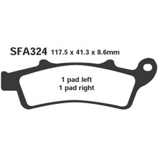 EBC SFA324HH Scooter Brake Pads - Heavy Duty, High Longevity