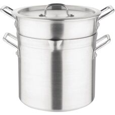 Vogue Aluminium Double Boiler Pan - 10L - Kitchenware