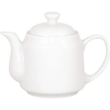 Athena 430ml White Porcelain Teapot Set of 4