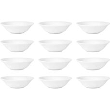 Athena 153mm White Porcelain Cereal Bowls - Set of 12