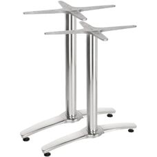 Bolero Double Aluminum Table Legs - 1100x700mm - Set of 2