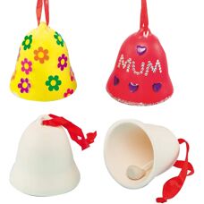 Baker Ross Keramische Klokken - Versier Kerstboom - 54mm