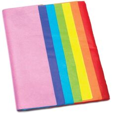 Baker Ross Regenbogen Seidenpapier - 7 Farben, 50x65cm