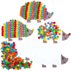 Baker Ross Igel Pompon Bastelset - Kreativ Set für Kinder