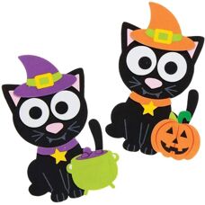 Baker Ross Hexenkatzen Magnetset - Halloween Bastelset