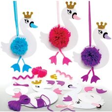 Baker Ross Schwanenprinzessin Pompon-Bastelset - Kreativset