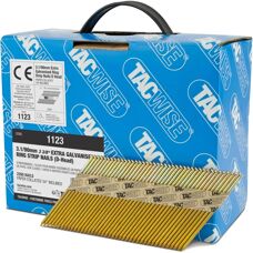 Tacwise 1123 Galvanised Ring Shank Nails - 90mm - 2200 pcs