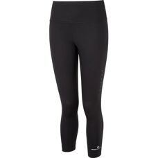 Ronhill Dames Core Crop Leggings - Zwart/Wit - Leggings
