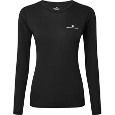 Ronhill Damen Core Langarm-Laufshirt - Schwarz - Laufshirt