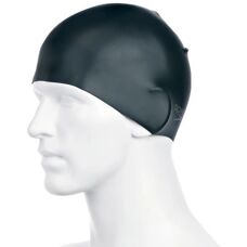 Speedo Schwarze Silikon Schwimm Cap - Einheitsgröße