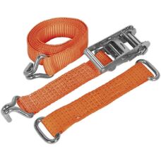Sealey Car Transporter Ratchet Strap - 50mm x 3m Steel Wheel - Single 4500kg