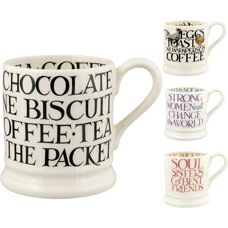 Emma Bridgewater Black Toast All Over Writing Becher - Tasse