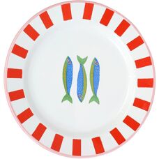 Talking Tables Bon Appetit Fish Enamel Plate - 20cm Multi