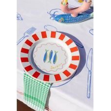 Talking Tables Bon Appetit Sardine Fish Enamel Plate - 25cm