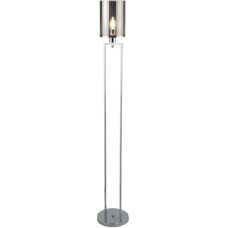 Searchlight Catalina Stehlampe - E27, 60W, 144cm, Rauchglas