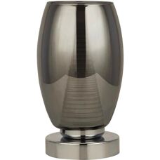 SEARCHLIGHT - Ciclon - Stahl - Rauchglas - Tischleuchte