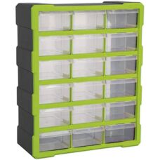 Sealey APDC18HV Cabinet Box 18 Drawer - Hi-Vis Green/Black