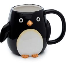PUCKATOR Pinguin Tasse - Dekoriertes Griff, Keramik, 540ml
