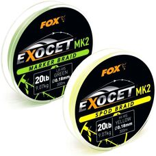 Fox MK2 Exocet Spod Braid - 300m Jaune, 9.07kg, 0.18mm - Publicité