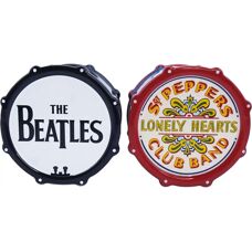 The Beatles Sgt Pepper Egg Cup Set - Drum, Red, 2 pcs