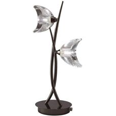 Inspired Lighting Inspired Mantra - Eclipse - Table Lamp 2 Light G9, Black Chrome