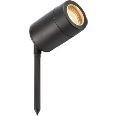 Knightsbridge Spike Light - Negro, 230V, IP65, GU10 - Dimmable