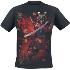 Spiral Steampunk-Schädel T-Shirt - Kurzarm - Schwarz