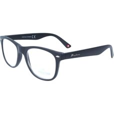Montana MR67 Black Unisex Square Reading Glasses - +1.00