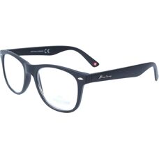 Montana MR67 Black Unisex Square Reading Glasses - +2.00