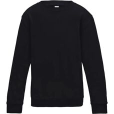 AWDis Kinder Sweatshirt Diep Zwart - Model 12/13 XL