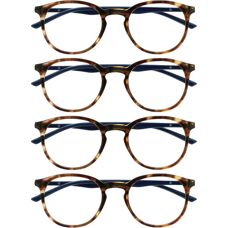 Opulize +3.50 Lesebrille - Unisex Stilvoller Runder Rahmen