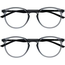 Opulize RR60-C Thin Round Reading Glasses - Reading Glasses