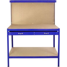 Monster Steel Workbench Blue Pegboard Drawer - Workbench