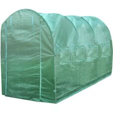 MonsterShop Polytunnel 25mm 4m x 2m Grün - Gewächshaus