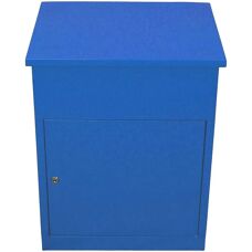 Monster Blue Parcel Drop Box - Secure, Lockable Mailbox