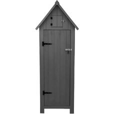 MonsterShop Holz-Gartenhaus - Grau - Lagerung & Organisation