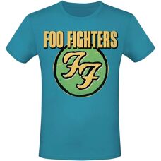 Foo Fighters Miesten T-paita - Lyhythihainen - Logo - Sininen
