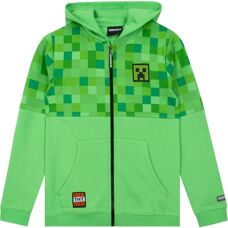 Moletom com capuz Creeper TNT Minecraft Verde - 7-8 Anos
