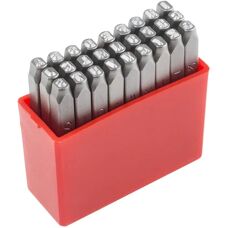 Set di timbri alfabetici RS PRO - 27 pezzi, altezza 2.5mm