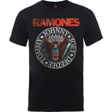 T-shirt Ramones XXL Noir Vintage Sceau de l'Aigle - Publicité