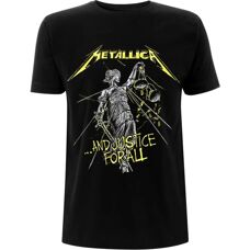 Metallica Unisex T-Shirt - And Justice For All - Black - L
