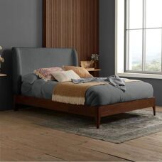 Birlea - Halfden - 4ft6 Double - Grey Fabric - Bed Frame
