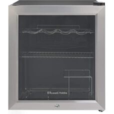 Russell Hobbs Stainless Steel Wine Cooler - 47 L, Lockable, RHGWC3SS-C-LCK