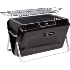 George Foreman GFPTBBQ1005B Portable Charcoal BBQ - Black