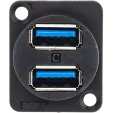 RS PRO Connecteur USB 3.0 double port en panneau - USB - Publicité