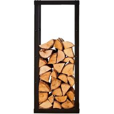 Neo Small Black Firewood Log Rack - Firewood Storage