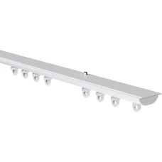 Edge Blinds - White Plastic Curtain Track - 80cm - Curtain Track
