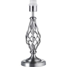 Happy Homewares - Trad - Satin Nickel - Twist - Lamp Base