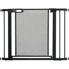PawHut Safety Gate - Adjustable 75-103cm, Auto Close, Black